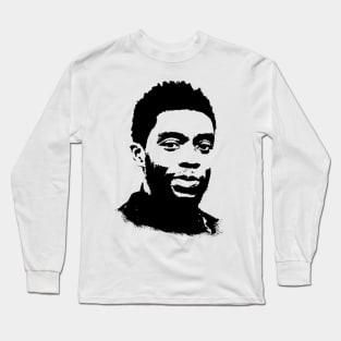 chadwick boseman portrait Long Sleeve T-Shirt